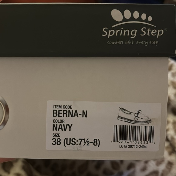 New Spring Step BERNA Shoes 38 7 1/2 -8.0 women’s - Picture 6 of 6